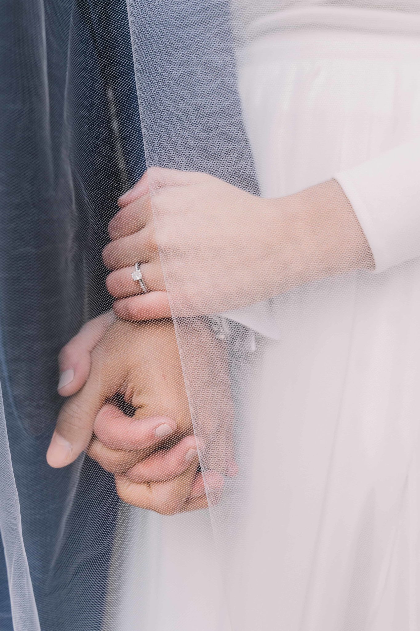 Holding hands during wedding